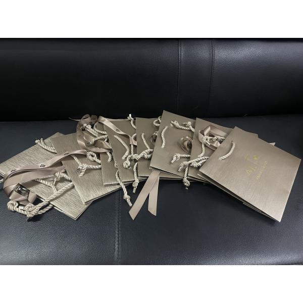 Min Qty 500 Customized Luxury Jewelry Paper bags made with Paper in Paper
