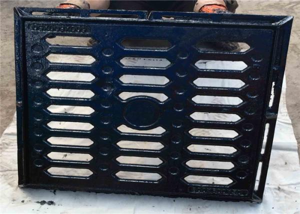 Heavy Duty Cast Iron Channel Grating Square Storm Drain Grates For Drainage