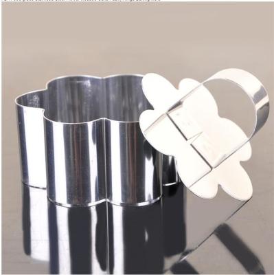 RK Bakeware China Foodservice NSF Mini Cooking Flower Cake Tin Molds For Baking, Engraçado SS Pasty Cake Ring