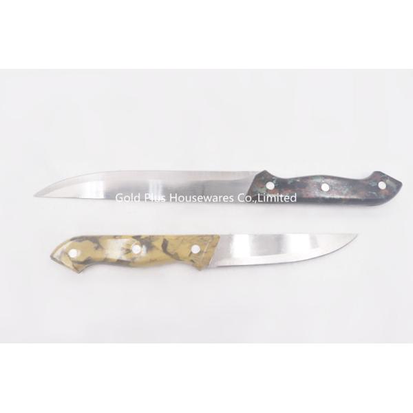 Handle Grip Heavy Duty Straight Edge Kitchen Knife For Meat Fish Chicken
