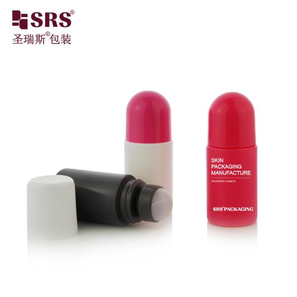 2oz 3oz White Roll On Deodorant Bottle With PP Plastic Cap And Roller Ball