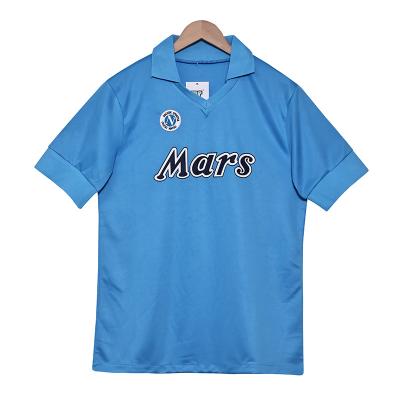 Napoli 1988-1989 Home Retro Fan Football Shirts Commemorative Maradona Replica