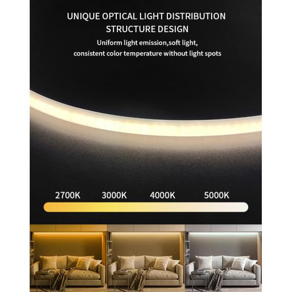 Tira de neón de silicona flexible e impermeable 13*13 Tira de luz LED de silicona para exteriores IP65