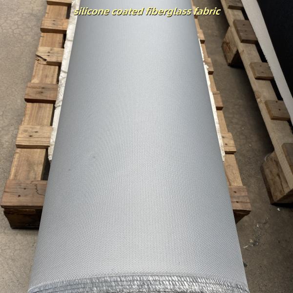 Tissu en fibre de verre enduit de silicone, tissu ignifuge résistant à la chaleur