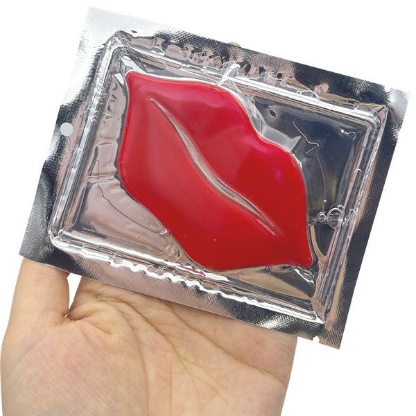 Custom Size Hydrating Moisturizing Crystal Lip Mask Hydrogel Collagen Lip Patch OEM