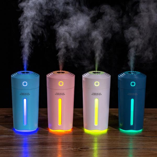 USB Powered Portable Mini Aroma Diffuser with Light and Low Noise Air Humidification