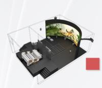 Cinéma 4D VR à écran incurvé pour parcs à thème avec certification CE