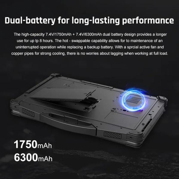 15.6 Inch IP65 i5/i7 Windows 11 GPS/ 4G/WiFi/BT Industrial Military Rugged Laptop PC