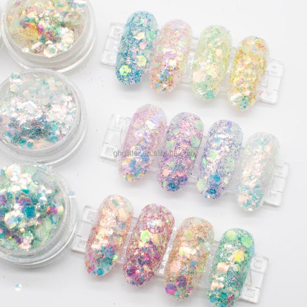 Fantasy Colors Stage Fairy Makeup Plastic Glitter Blend Powder Holographic Craft