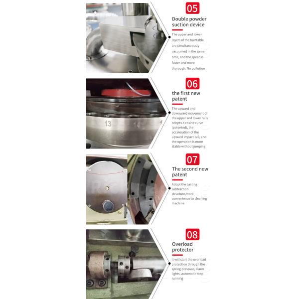 Машина двойного роторного планшета планшета Zp 27D 120kn 25mm отжимая с Deduster