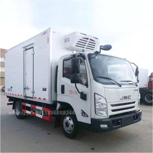 Original Factory High Quality  JMC  4*2 Single Row Wide Cab  Van Refrigerator Truck   Chill Transporter  Cool Chain Vehicle
