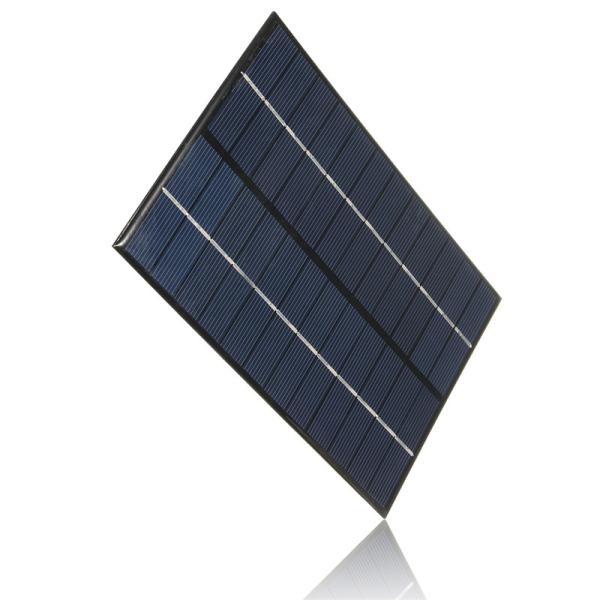 5V 0.5W Epoxy Mini Solar Panels Black Color PET/ETFE Material Mono Solar Cell