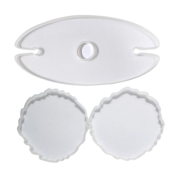 DIY Craft Silicone Resin Mold Epoxy Irregular Wave Shape Eco Friendly Stocked