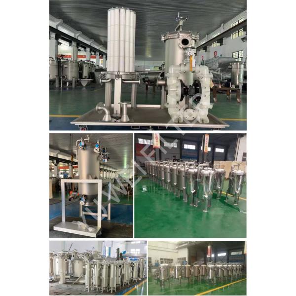 Oil  Chemical Candle Type Filter Machine High Flux Stainless Steel 304 316