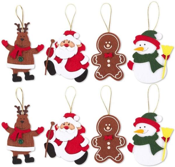 Educational DIY Felt Christmas Party Crafts Home Door Decoration Gifts For Kids
