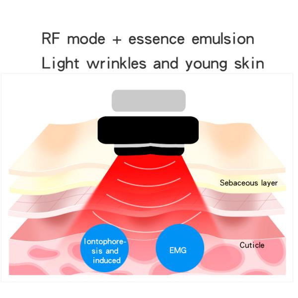 Massager стороны подъема иона прибора красоты фотона EMS RF для морщинок