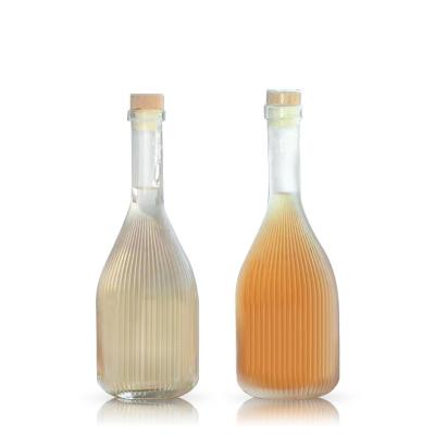 garrafa selada de vidro da bebida da garrafa de vinho da ameixa do verde de garrafa do licor 500ml com tampa