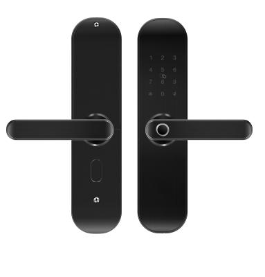 CE 2.4GHz Commercial Wifi Door Lock With Handle Zigbee Touch Keypad