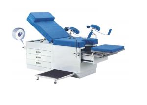 Powder Coated Steel Gynecological Portable Examination Couch Hospital Bed Table