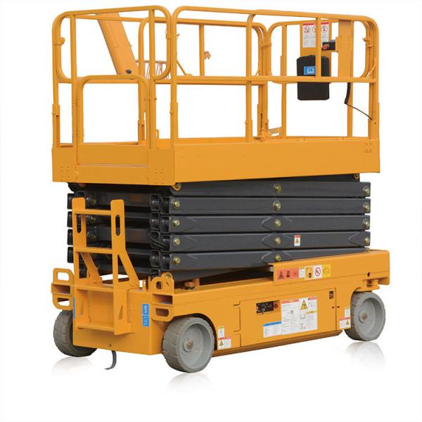 Top-notch Diesel Scissor Lift with 1877mm Wheelbase and 2.5m Min. Lifting Height