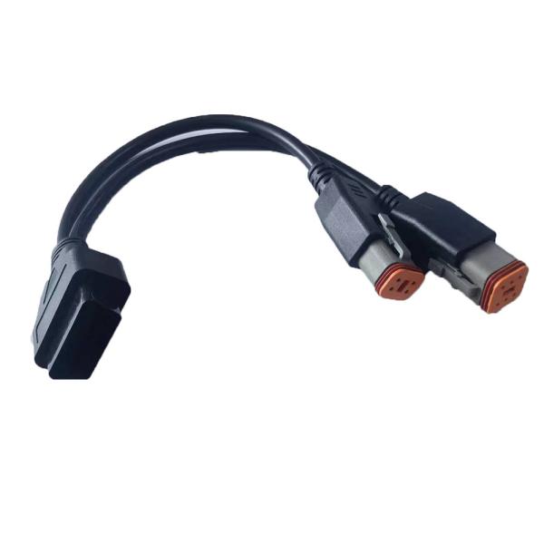 Compatible OBD2 Y Cable Female To 4PIN 6PIN For Harley Motorcycle
