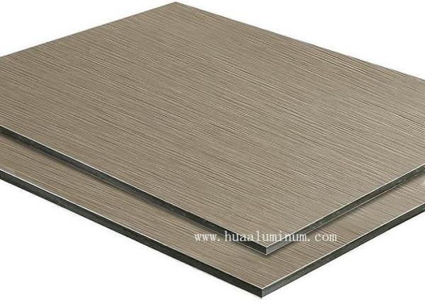 1220mm Metal Composite Material Mould Proof Brushed Silver Aluminum Composite Panel