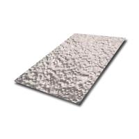 Novo design 304 chapa de aço inoxidável martelado para painéis de teto e parede