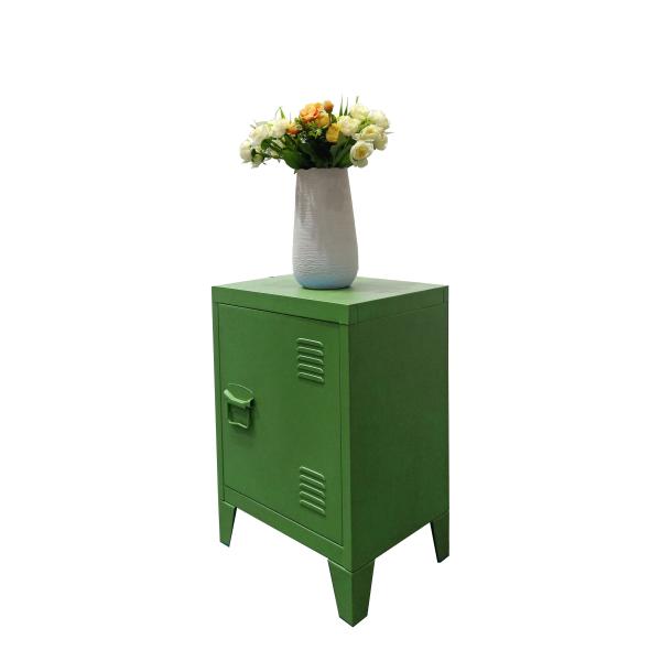Custom Small Double Layer Steel Bedside Locker With Lock
