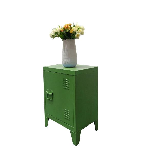 Custom Small Double Layer Steel Bedside Locker With Lock