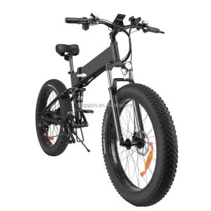 Folding 750Watt Fat Tire Electric Mountain Bike Snow Electric Bicycles