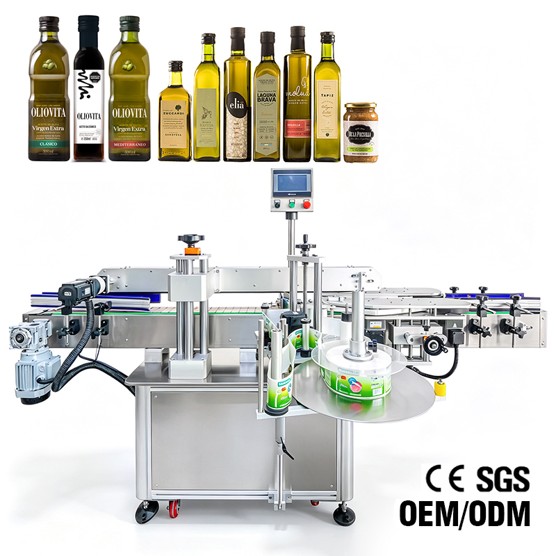 Full Automatic Boxs and Flat Bottles Labels Printing Machine Wine Olive Oil and Honey Bottle Label Machine for Small Business