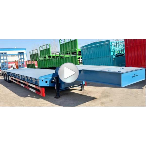 TITAN 60-100 ton Heavy Haul Equipment Excavator Lowbed Semi Trailer 2/3/4 Axle for Sale