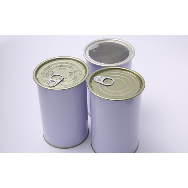 SGS Большие круглые оловянные контейнеры 700 мл металлические банки для фруктовых соков