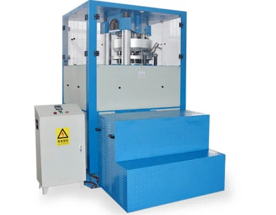 9 Dies 200g Chlorine 3inch TCCA Rotary Tablet Press Pharma Compression Machine