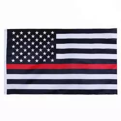 Digital Printing Polyester American Flag 3x5 Ft Thin Blue Yellow Red Green Gray Line Flags