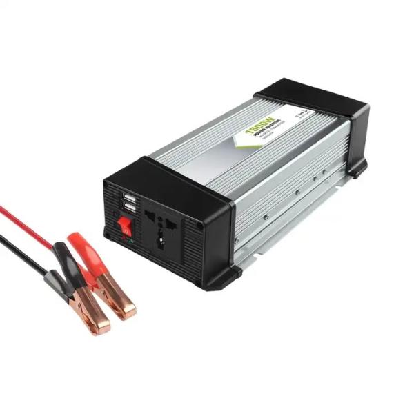 1.5Kw Car Battery Charger Dc Inverter Ac Adapter Holder Charger 1500W Car Power Inverter Dc 12V To 110V/120V Ac