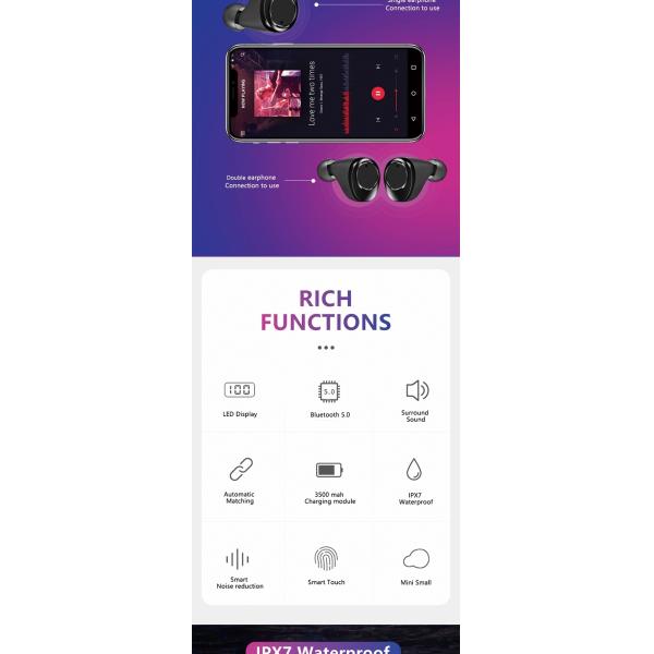 Шум продажи фабрики горячий отменяя наушник Tws истинный беспроводной Bluetooth