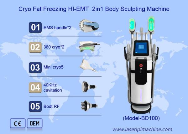 40k Cryolipolysis électromagnétique amincissant le muscle de machine gagnent le gain gelé