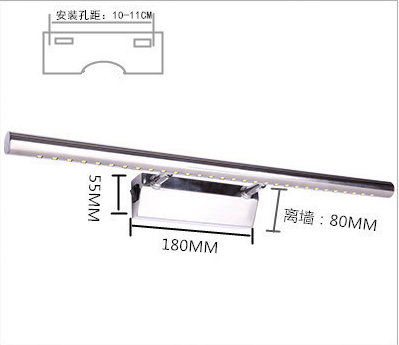 50000 Working Lifetime LED Bathroom Mirror Light 3W 5W 7W 9W 15W Wall Lamp ON/OFF Switch