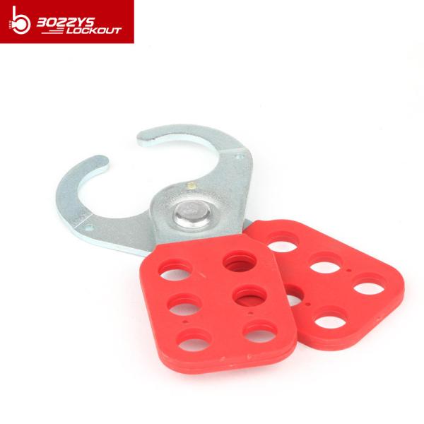 BOSHI OEM steel 6 padlock holes clamp on safety hasp lockout with handle
