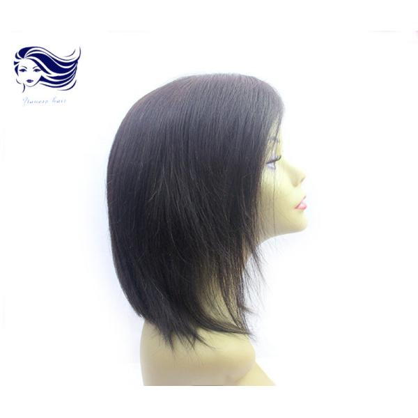 Черноты париков шнурка человеческих волос парики короткой передней прямые с челками