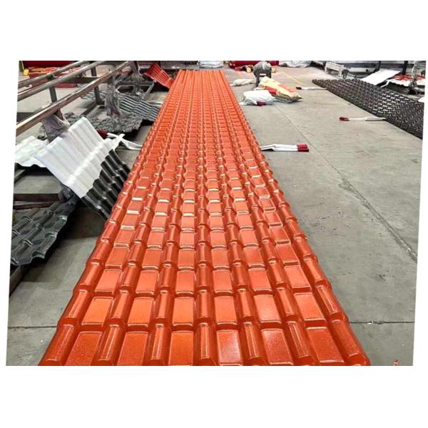ASA PVC Resin Roof Tile 1050mm Width 2.5mm Thickness Waterproof