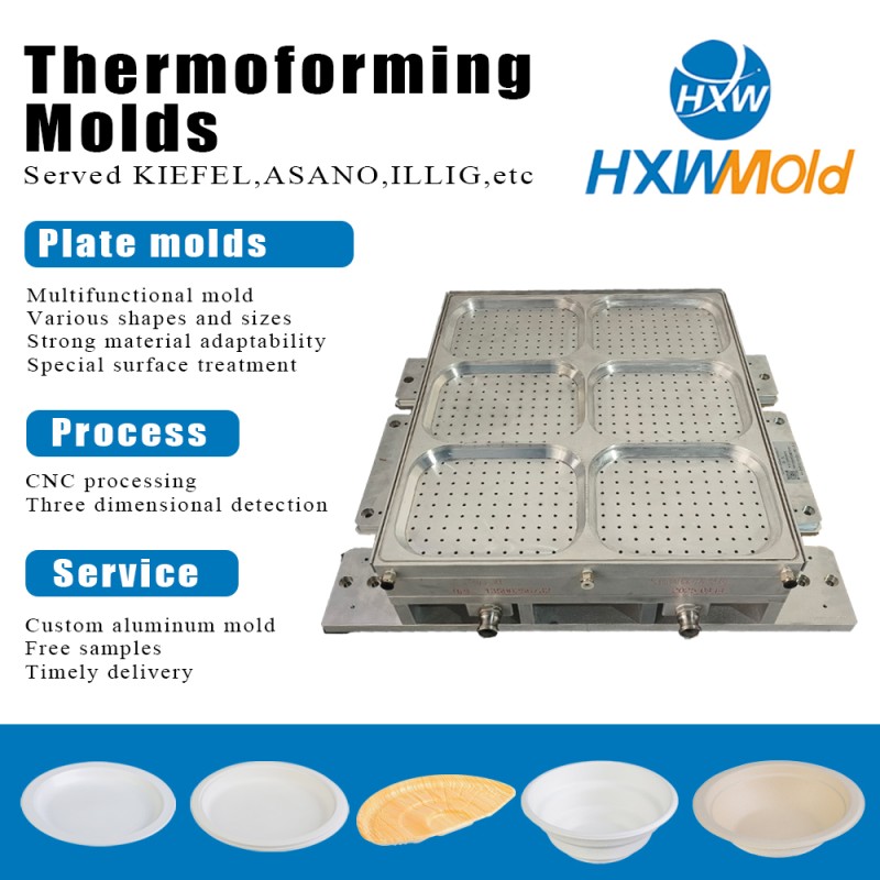 Durable Large Scale Plastic Thermoforming Molds for Round Dish Packaging Applications