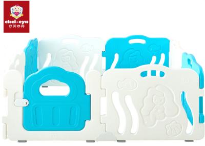Mermaid Plastic Baby Safety Playpen Play Yard 8 Panel Easily Installation