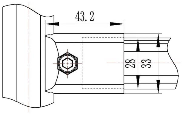 Tipo exterior conector de alumínio DYJ28-A01 do multi conector industrial da tubulação