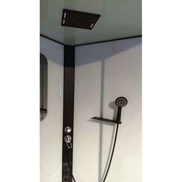 Fashionable and concise Black paint aluminum alloy frame shower cabin