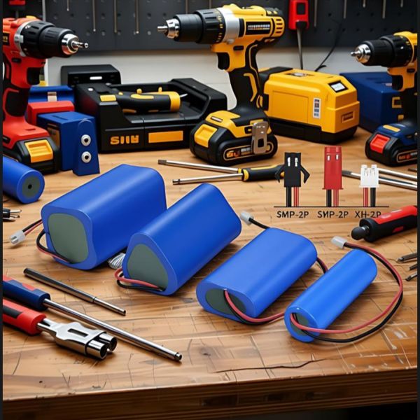 AUK 7.4V 7800mAh 18650 Lithium ion Battery Pack 2S3P 57.72Wh With UN38.3 MSDS IEC62133 For Power Tools