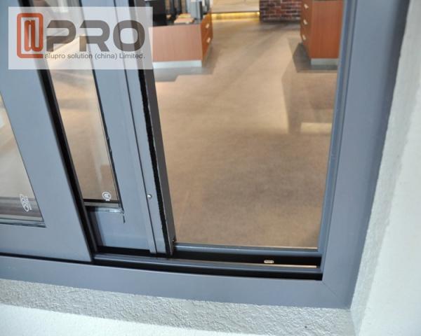 Casa moderna Windows do quadro de alumínio, triplicar-se interior de alumínio da janela de deslizamento da janela de vidro da espessura de 5 + de 9 + de 5mm