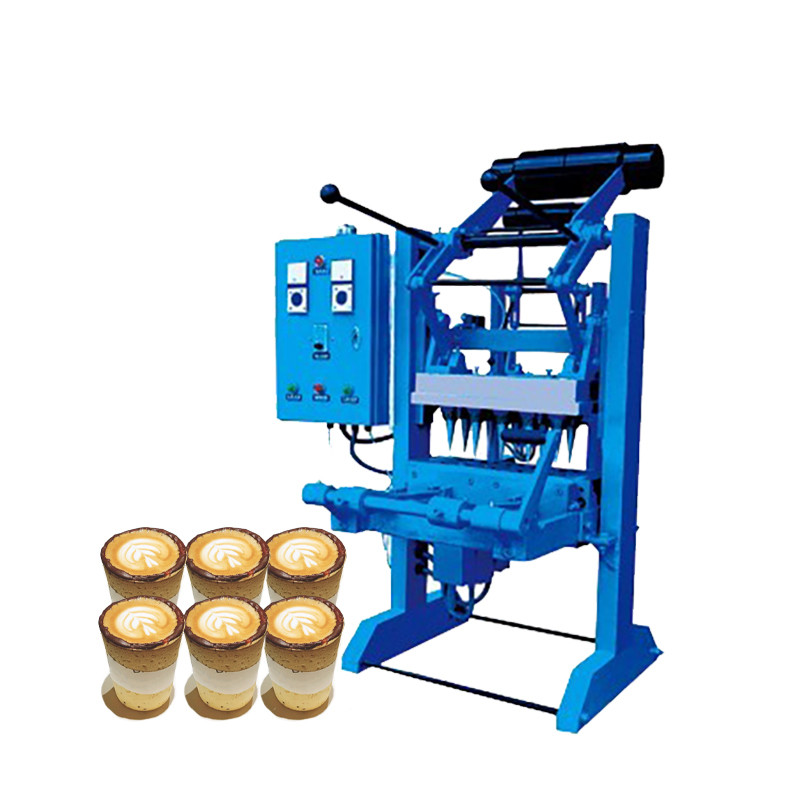 Espresso Mug Biscuit Cookie Ice Cream Milk Tea Cup Waffle Maker Machine Edible Coffee Cups Making Machine
