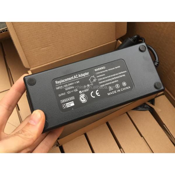 Desktop Type Switching AC Adapter with 12V 10amp Output Current and DC Output Type